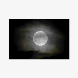 Cloudy Full Moon - Scotland, U.K.